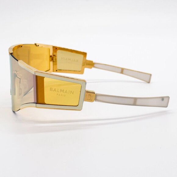 NEW BALMAIN SUNGLASSES BPS-138B GOLD UNISEX EYEWEAR BALMAIN main image 4